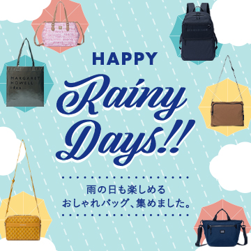 雨の日も楽しめるおしゃれバッグ